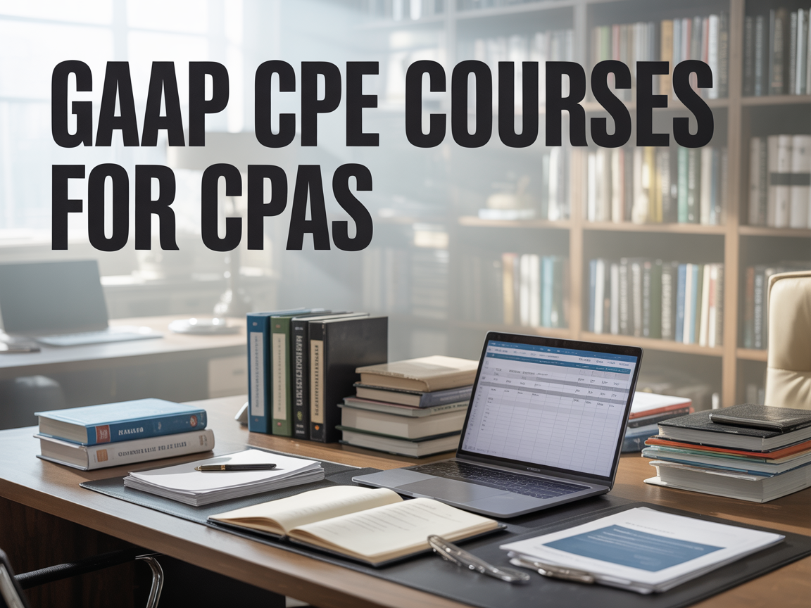 Generally Accepted Accounting Principles CPE Courses For CPAs and Bookkeepers